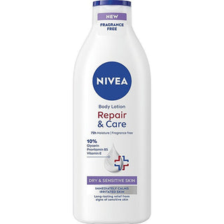 Nivea Lozione Corpo Pelli Secche Sensibili Repair & Care 400 ml — Lozione Corpo