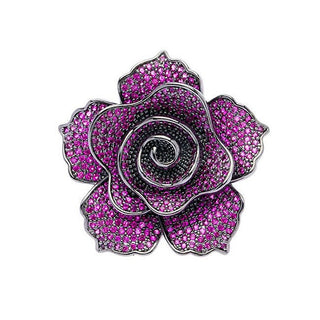 Oliver Weber Spilla Forma Fiore Scintillante Con Cristalli Peonia 58053 — Spilla