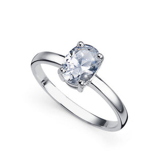 Oliver Weber Anello Argento Affascinante Smooth 63262 Circuito 54 mm — Anello