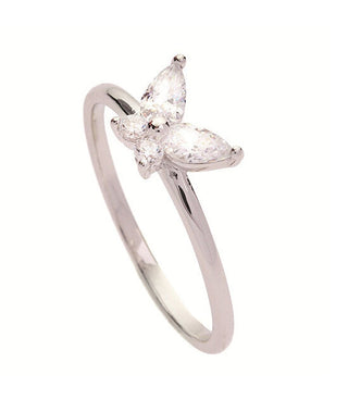 Oliver Weber Anello Argento Farfalla Maya 63362 — Anello