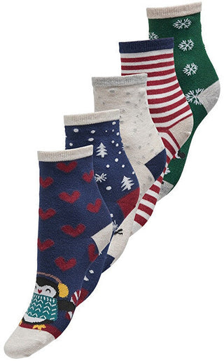 Only Carmakoma Confezione 5 Calzini Donna Carchristmas — Calzini