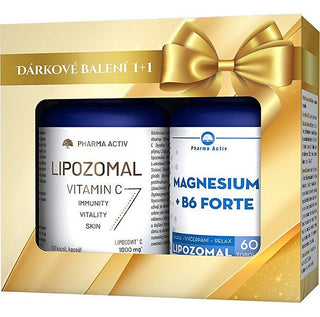 Pharma activ Vitamina C Liposomiale 1000 mg 60 capsule + Magnesio Liposomiale B6 Forte 60 capsule — Set integratori