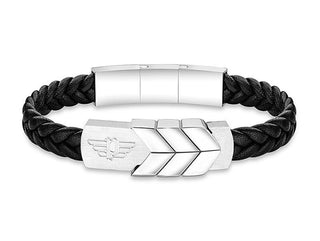 Police Moderne Lærarmbånd Valorious — Bracciale