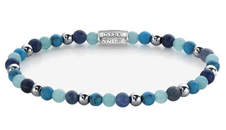 Rebel&Rose Blue Summer Vibes Ii Rr-40054-S Beaded Bracelet - Size: 19 Cm - L 