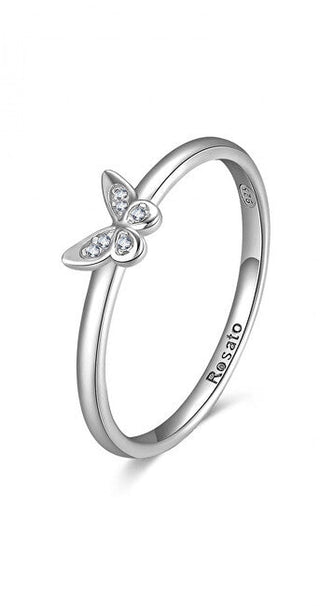 Rosato Silver Ring With Transparent Zirconia Allegra Rza021 - Size: 56 Mm 