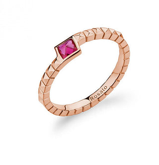 Rosato Anello Bronzo Zirconi Cubici Cubica Rzcu99 Circuito 54 mm — Pierścionek