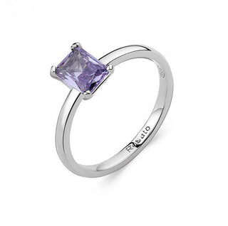 Rosato Anello Argento Zircone Viola Allegra Rzal061 Circuito 54 mm — Anello
