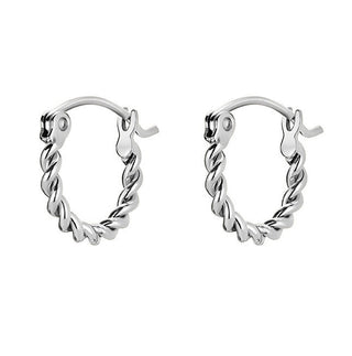 Rosefield Orecchini Cerchio Intrecciati Essentials Jeths-J578 — Orecchini