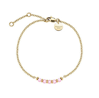 Rosefield Bracciale Delicato Placcato Oro Con Perline Rosa Essentials Jbprg-J809 — Bracciale