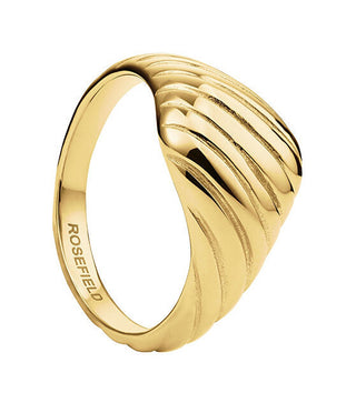 Rosefield Anello In Oro Scanalato Jrrr Circuito 54 mm — Anello