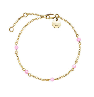Rosefield Bracciale Affascinante Placcato Oro Con Perline Rosa Essentials Jbpsg-J813 — Bracciale