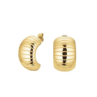 Rosefield Orecchini Semicircolari Placcati Oro Jeseg-J968 — Orecchini