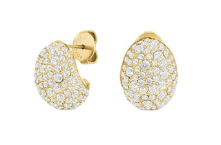 Rosefield Orecchini Placcati Oro Cristalli Mini Pavé Jempg-J1223 — Orecchini