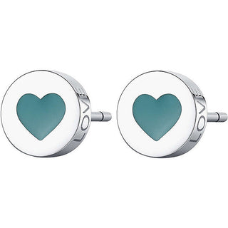 S'agapõ Orecchini Acciaio Cuore Click Sck51 — Orecchini