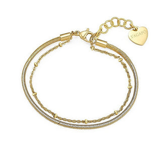 S'agapõ Chunky Dobbelt Armbånd Shk24 Forgyldt — Armbånd