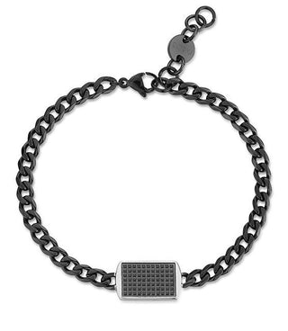 S'Agapõ Bracelet moderne pour homme en acier Tag Me Too Stg11 