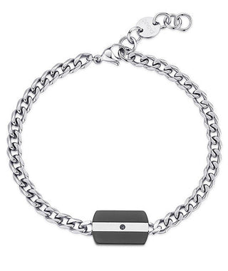 S'Agapõ Elegante Bracelet pour homme en acier Tag Me Too Stg12 