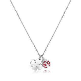 S'agapõ Collana Feelings Quadrifoglio Coccinella Sfe04 — Naszyjnik