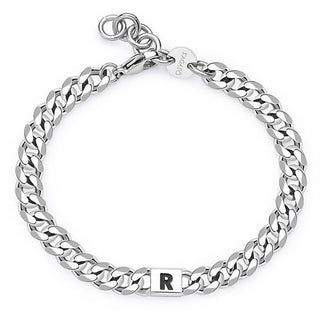 S'agapõ Bracciale Acciaio Monogramma Lettera R Smg27 — Bracciale