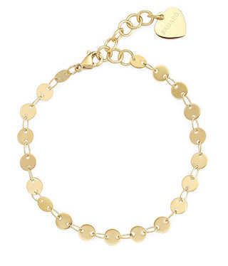 S'agapõ Bracciale In Acciaio Placcato Oro Con Soldi Shk101 — Bracciale