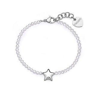 S'Agapõ Delicada Pulsera Con Perlas Stellar Sse45 