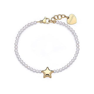 S'Agapõ Pulsera con cuentas chapadas en oro Stellar Sse46 