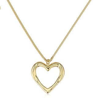 S'agapõ Gouden Plated Ketting met Hart Emotion Smo02 — Ketting