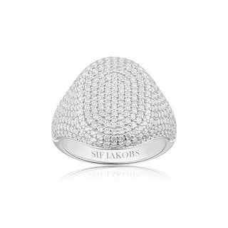 Sif Jakobs Anello Distintivo In Argento Con Zirconi Cubici Capizzi Sj-R42240-Cz Circuito 50 mm — Anello
