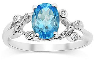 Silvego Ring med Topas Gio Caratti Krets 54 Mm — Ring
