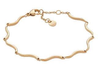 Skagen Bracciale Moderno Placcato Oro Wave Skj1786710 — Bracciale