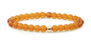 Sparkling Bracciale Perline Citrino 6 mm — Armband