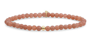 Sparkling Sunstone Beaded Bracelet Sbg-Gem58-Add-4Mm 