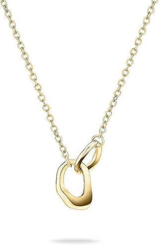 Tamaris TJ-0616-N-45 Collana Placcata Oro Forme Organiche — Collana