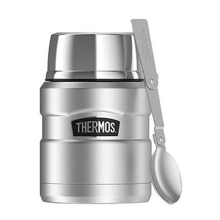 Thermos Style Rustfrit Stål med Foldeske og Kop 470 ml — Termisk Beholder