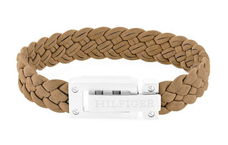 Tommy Hilfiger Herrenarmband aus hellbraunem Leder 279051 