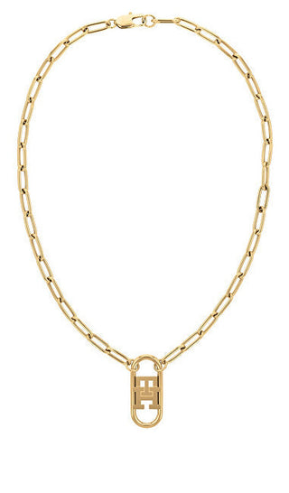 Tommy Hilfiger Elegante Monogram-Halskette vergoldet 2780723 