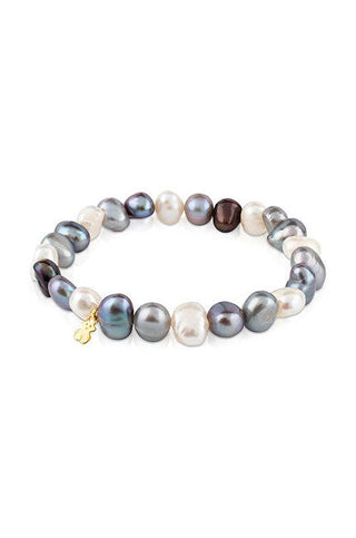Tous Bracelet en véritables perles avec ourson doré 1004042600 