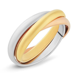 Troli Anello Acciaio Tricolore KRS-247 49 Mm — Ring