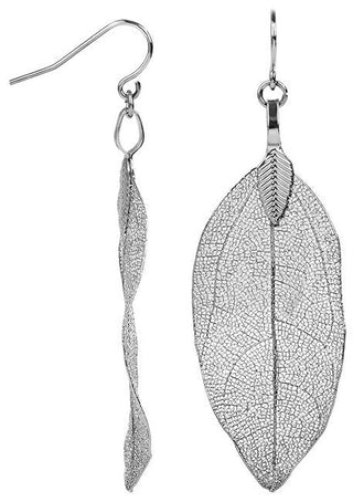 Troli Silver Earrings Laurel Leaves 