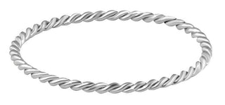 Troli Minimalistischer Ring aus versilbertem Stahl - Circuito: 60 Mm 