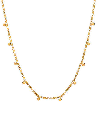 Troli Trendy Gold Necklace with Beads 