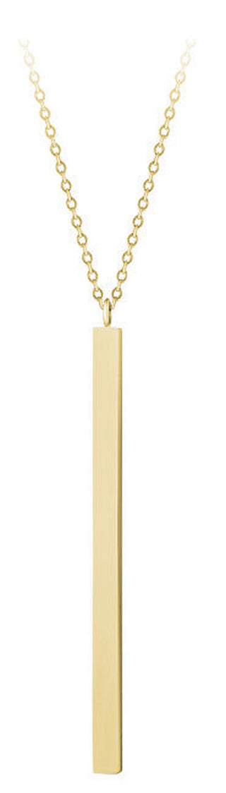 Troli Collier pour femme plaqué or avec pendentif 