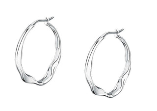 Trussardi Orecchini Cerchio Acciaio T-Design TJAXA04 — Orecchini