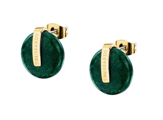 Trussardi Orecchini Oro Agata T-Round — Orecchini