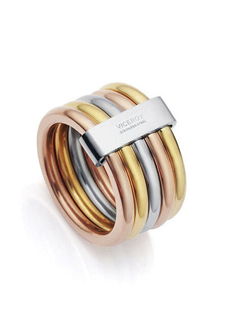 Viceroy Pierścionek Stal Tricolor Chic Circuito 56 mm — Pierścionek