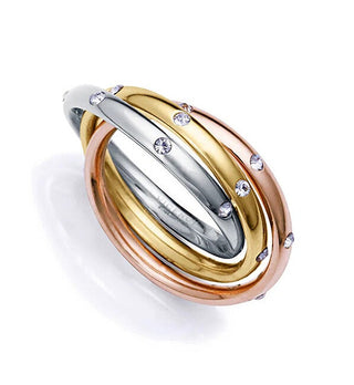 Viceroy Triple Ring Stål Krystaller Circuit 59 Mm — Ring
