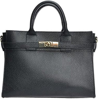 Anna Luchini Schwarze Damen-Handtasche aus Leder 