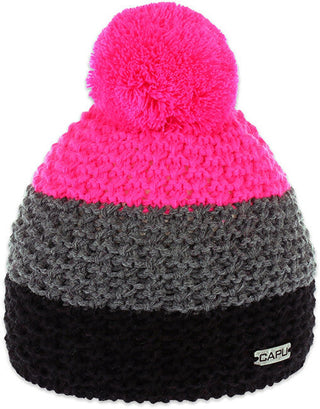 Capu Cappello nero fucsia grigio — Cappello