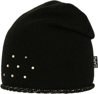 Capu Cappello Nero Con Perle Donna — ハット