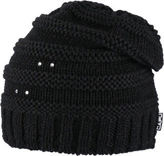 Capu Chapeau pour femme noir à paillettes 